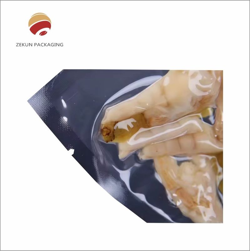 खाद्य भंडारण और संरक्षण OEM चौड़ाई खाद्य वैक्यूम बैग सील विधि ज़िपर या गर्मी सील के साथ